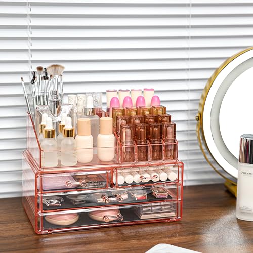 Clear Acrylic 10 Drawer Makeup Storage Organizer X7566