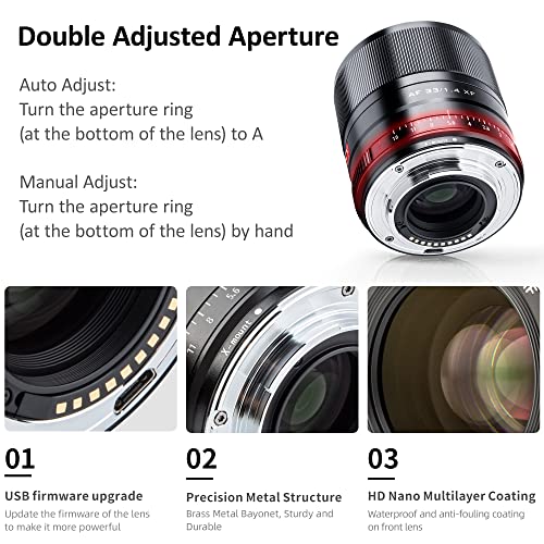 27mm F1.2 Autofocus Lens for Fuji X-Mount APS-C Mirrorless Cameras U3220
