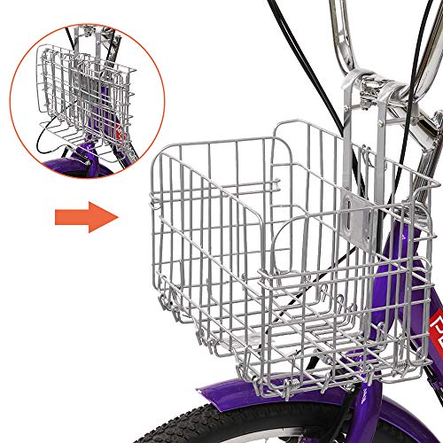 Adult Tricycle 7 Speed 24/26 Inch 3 Wheel Trike with Folding Front & Rear Basket E5714