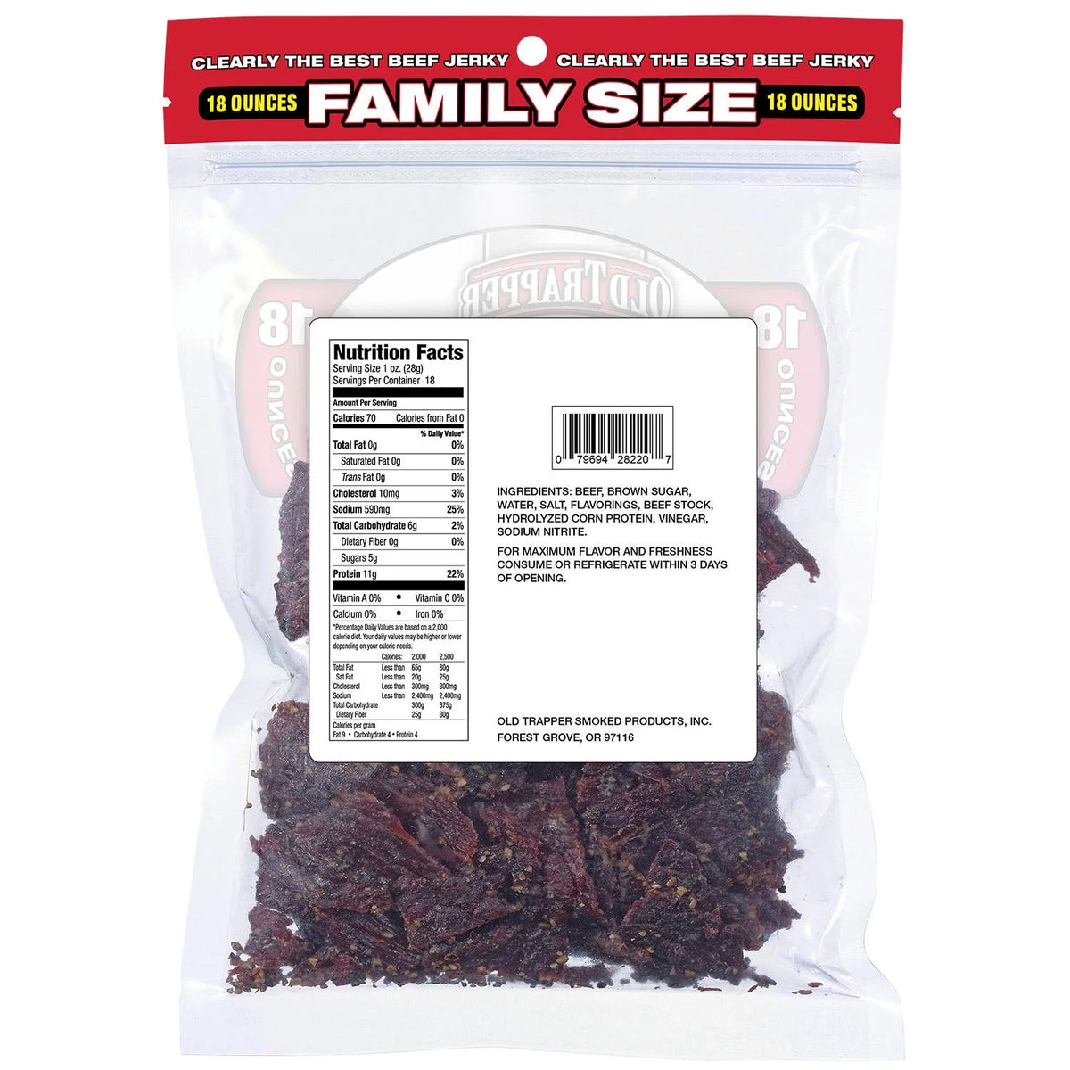 Peppered Beef Jerky (18 Ounce) G619