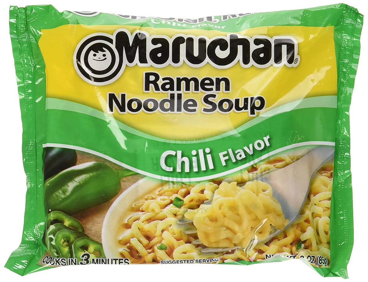 Ramen Chili and Roast Beef Noodles Variety Pack Soup, 3 Oz, 24 Ct G920621
