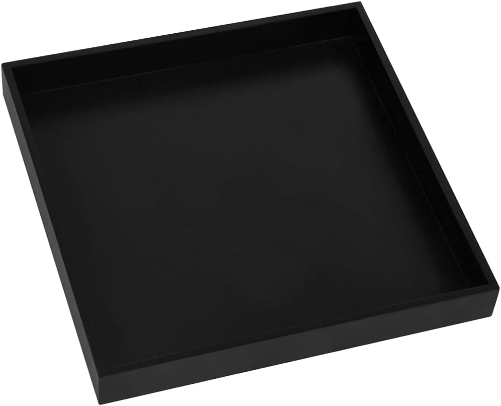 Black and Gold 15"x15"x15.2" MDF Side Table F88888