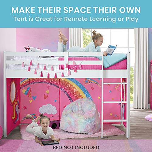 Loft Bed Tent Curtain Set for Low Twin J658