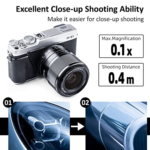27mm F1.2 Autofocus Lens for Fuji X-Mount APS-C Mirrorless Cameras U3220