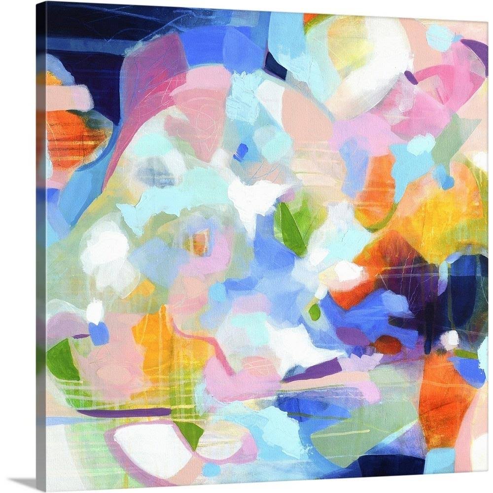 Frameless 24-in H x 24-in W Abstract Canvas Painting T85525