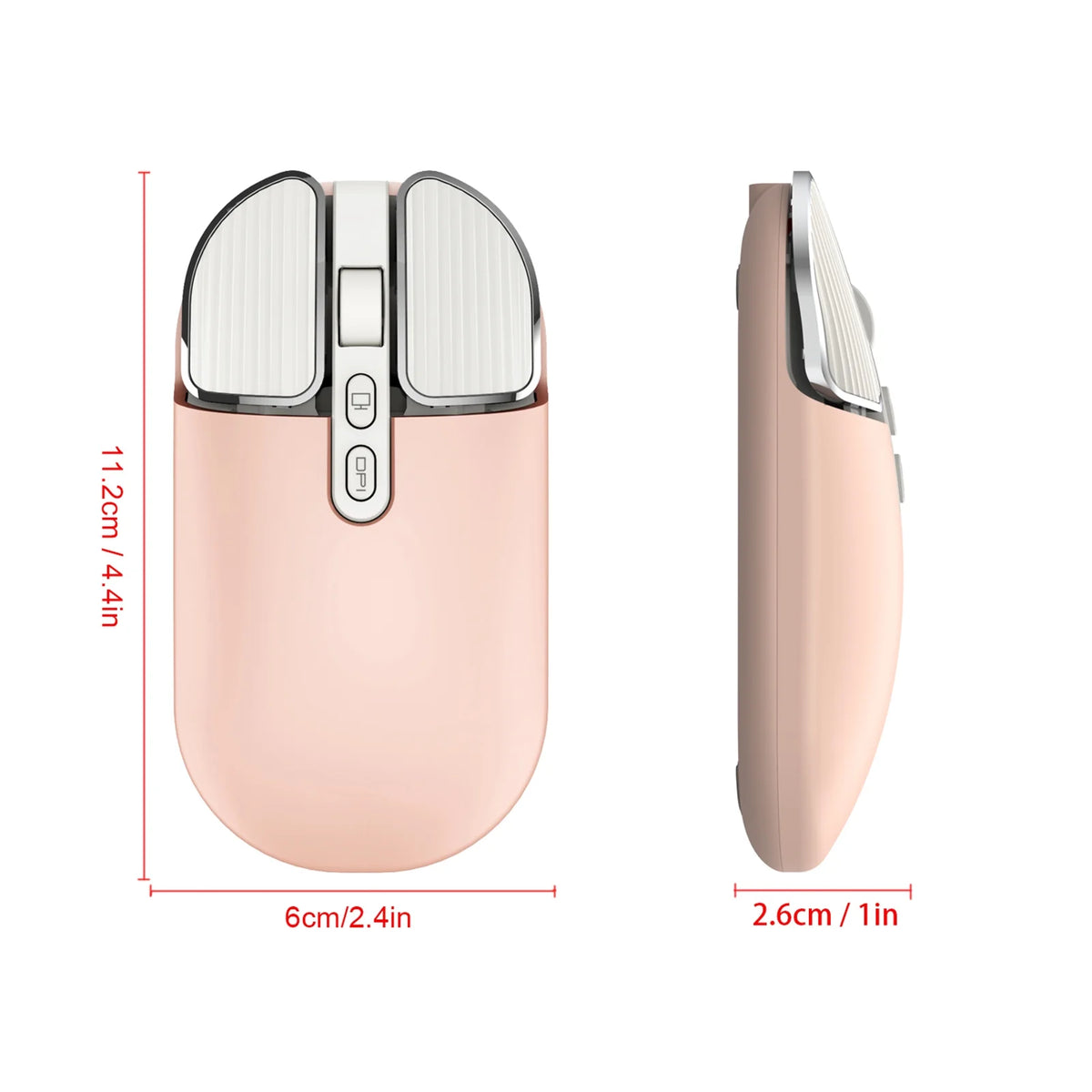 Wireless Silent Computer Mouse with UV R757