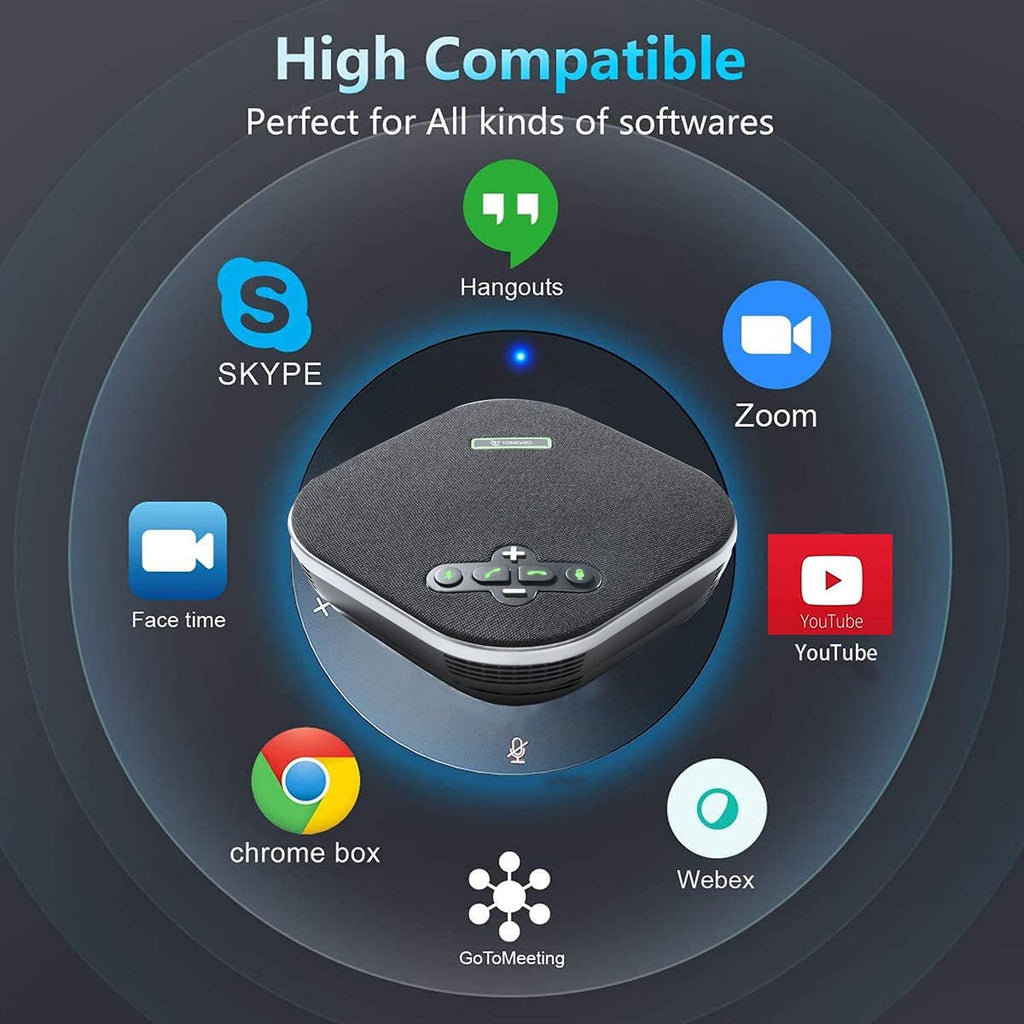 Bluetooth Speakerphone Conference Microphone with Daisy Chain Wireless Speakers P905886