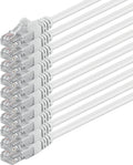 White 10 Pieces Ethernet Gigabit LAN Network Cable RJ45 UTP Patch Cable M278