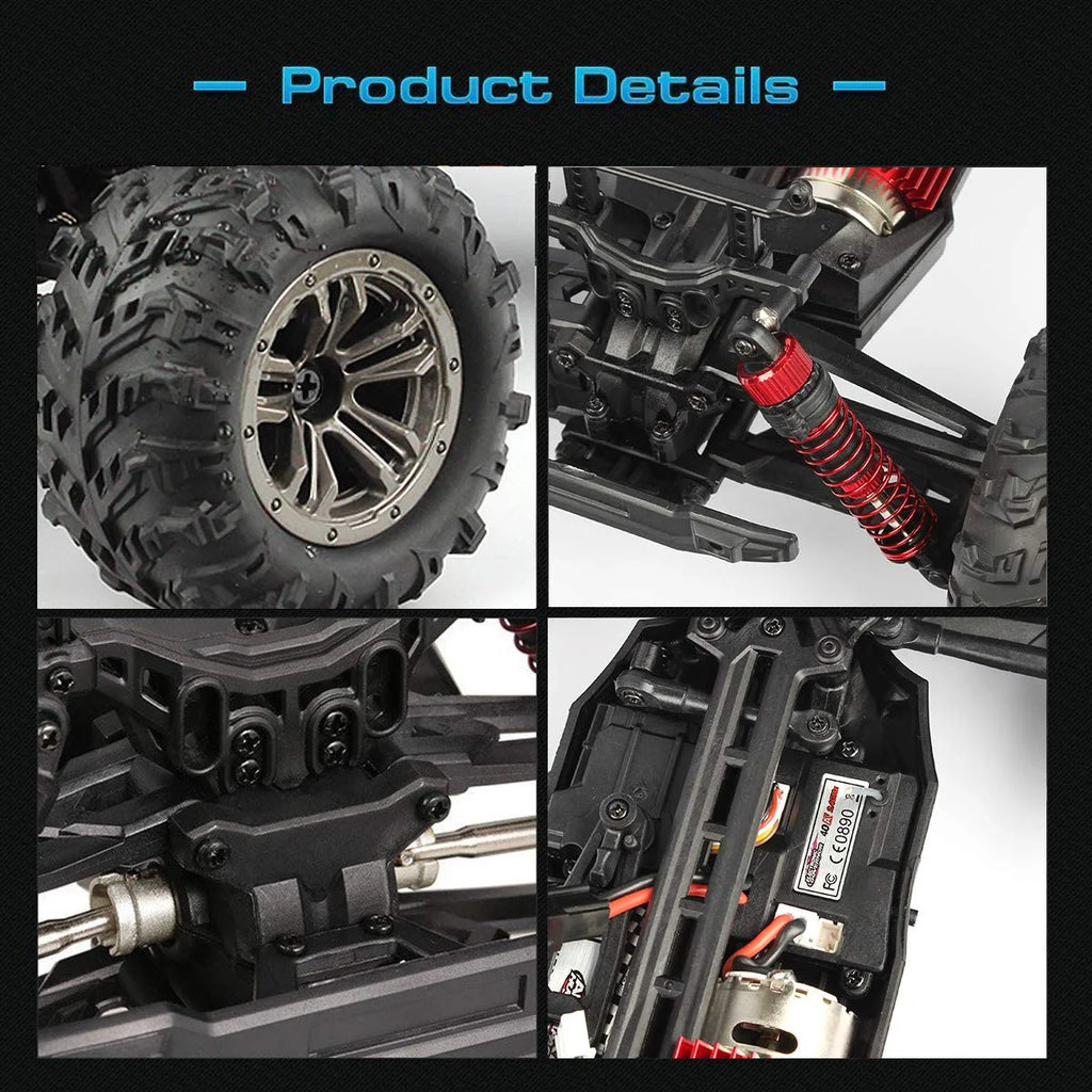 1:16 Scale 4WD Electric Off-Road RC Monster Trucks with 2 Batteries E40015