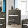 Gray 5 Drawer Chest X157983