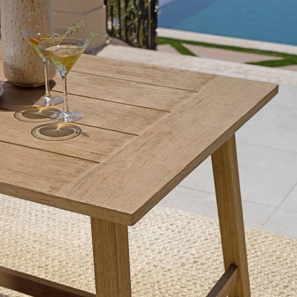 Rectangular Eucalyptus Wood Outdoor Dining Table B2802