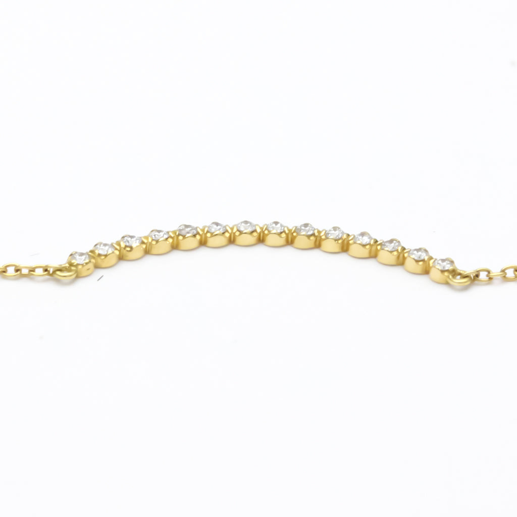 Yellow Gold Diamond Pendant Necklace T94234