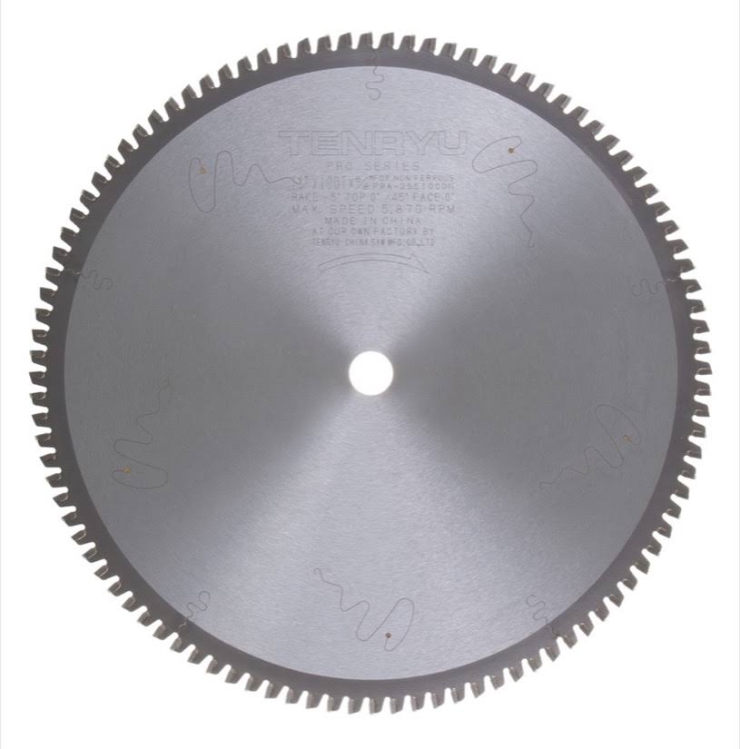 10x22 Non-Ferrous Metal Saw Blade 100T 5/8x22 Arbor Q983409