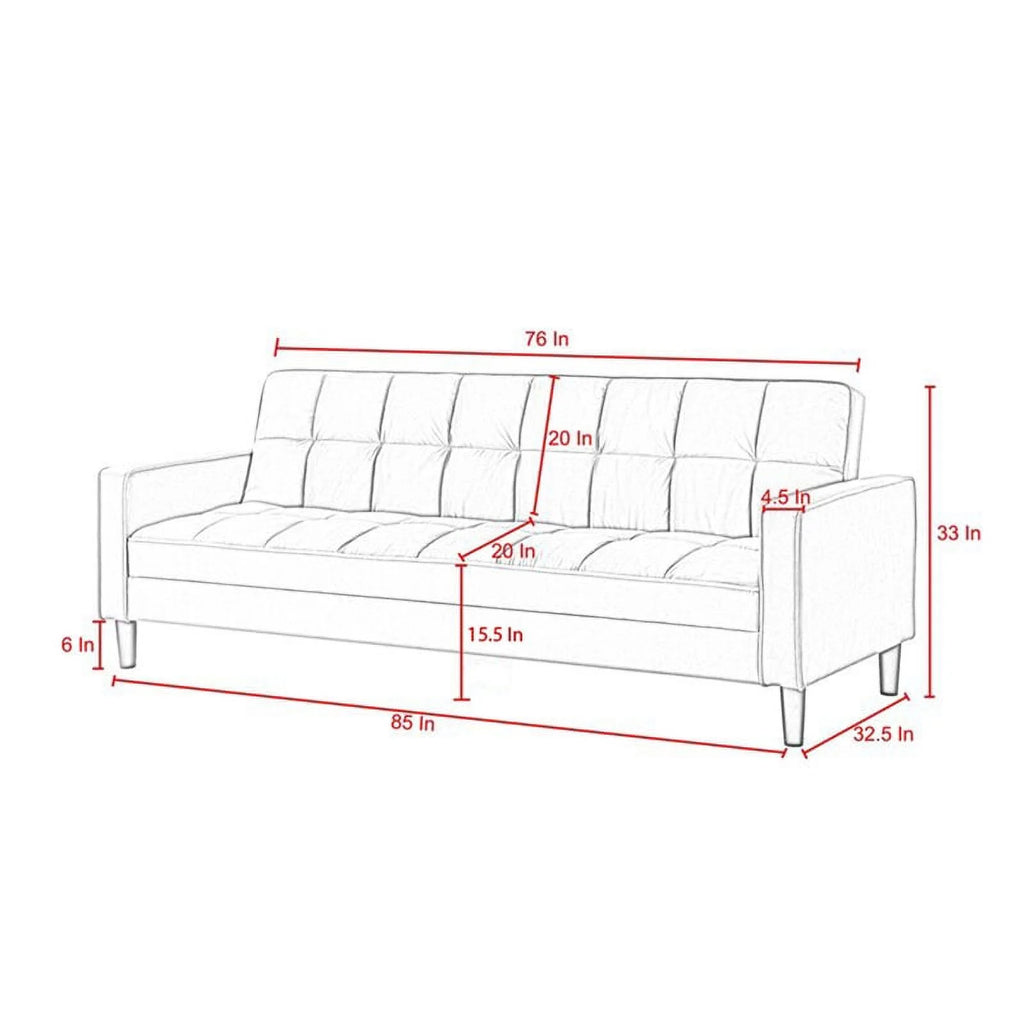 Black Convertible Sofa Bed R710630