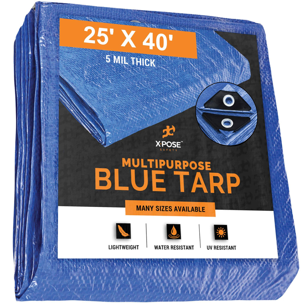 Blue Poly Tarp 25 x 40 F129