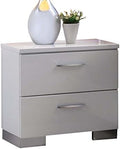 White 2 Drawer Nightstand C454469