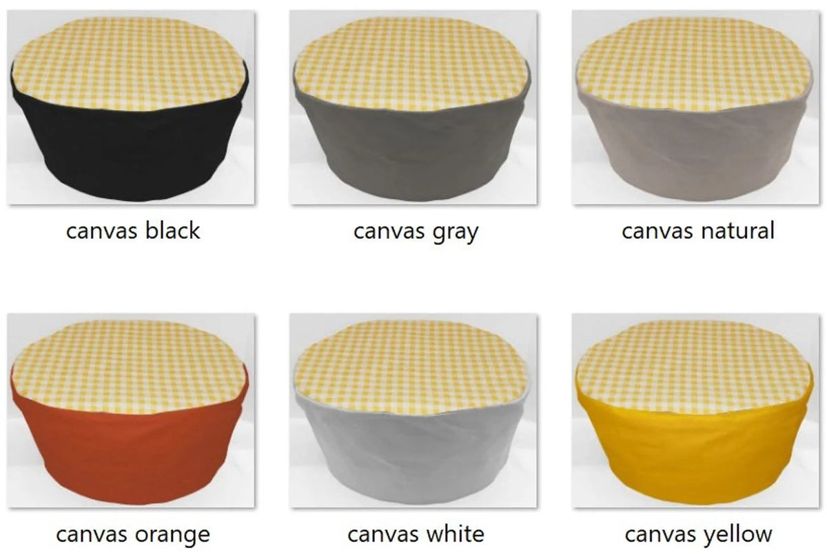 Yellow & White Checked Gingham Slow Cooker Cover G112907