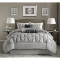 Grey 7 Piece California King Comforter Set Y837054