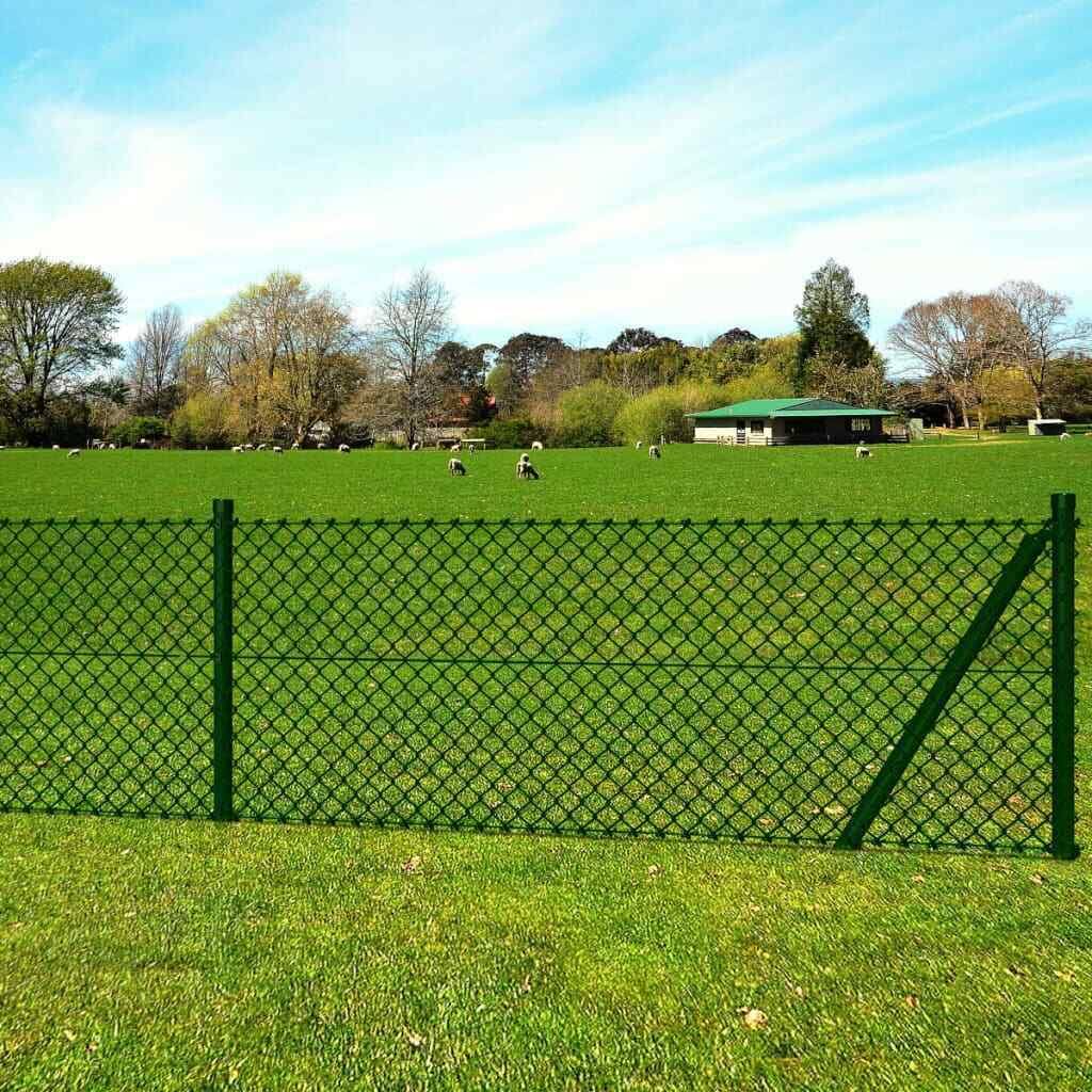 Steel Chain Link Fence with Posts Spike L153