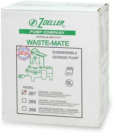 Cast Iron Sewage Pump, 230 V, 1/2 HP U799