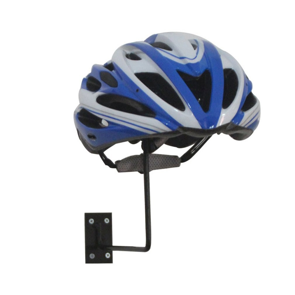 Black Wall Mount Motorcycle Helmet Holder Rack I3947
