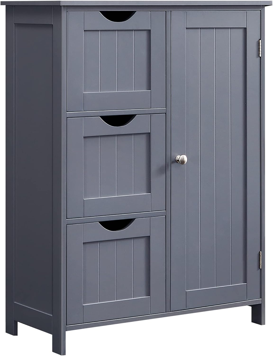 White Bathroom Storage Cabinet with 3 Drawers and 1 Shelf G69222
