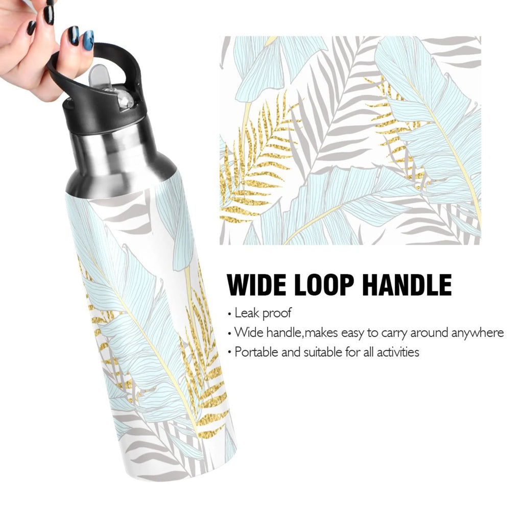 Stainless Steel Insulated Water Bottle with Straw Lid P182777