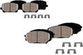 8 Ceramic Brake Pads with Hardware Y17780