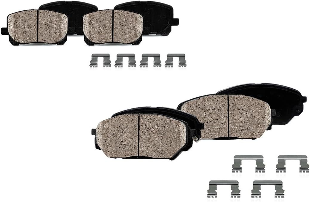 8 Ceramic Brake Pads with Hardware Y17780