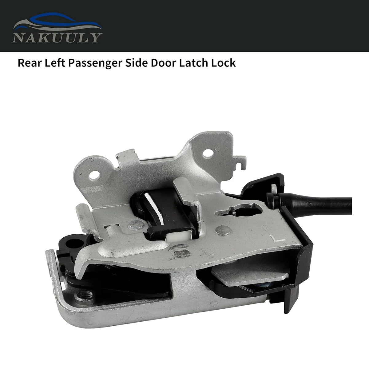 Left Driver Side Rear Door Lock Latch & Cable Assembly Pack of 2 T2726