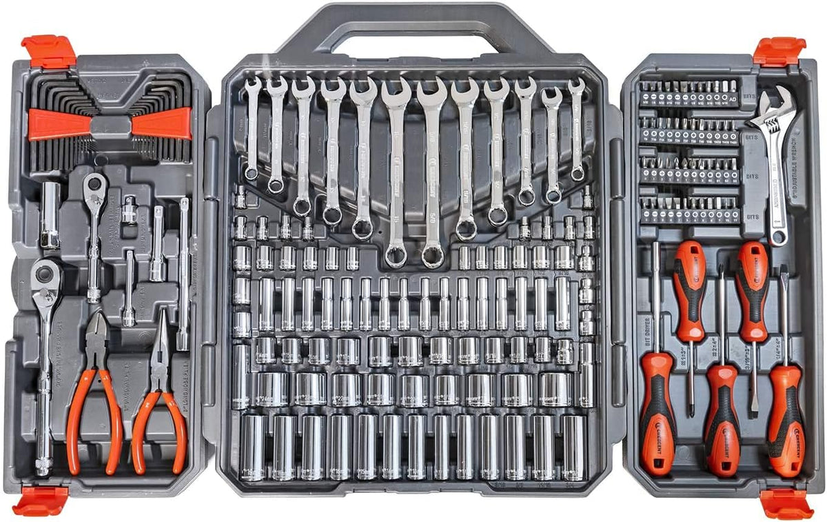 150 Pc. 1/4" and 3/8" Drive 6 Point SAE/Metric Professional Tool Set A358439