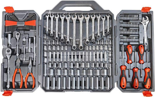 150 Pc. 1/4" and 3/8" Drive 6 Point SAE/Metric Professional Tool Set A358439