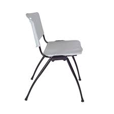 Round Breakroom Table with 4 Stack Chairs L4934