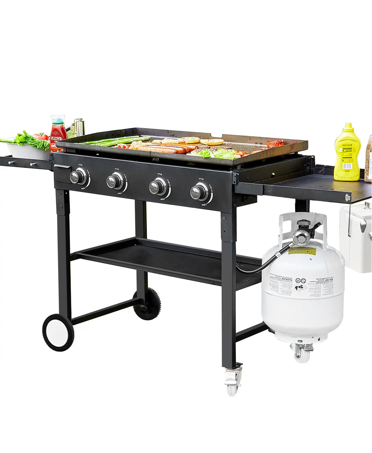 4 Burner Foldable Outdoor Propane Gas Grill Z3266