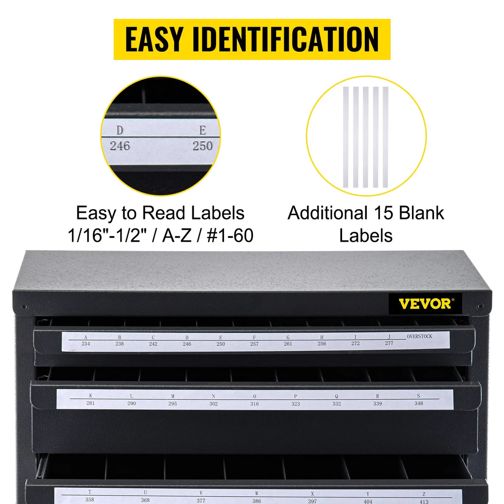 Three-Drawer Drill Bit Dispenser Cabinet Set W682588
