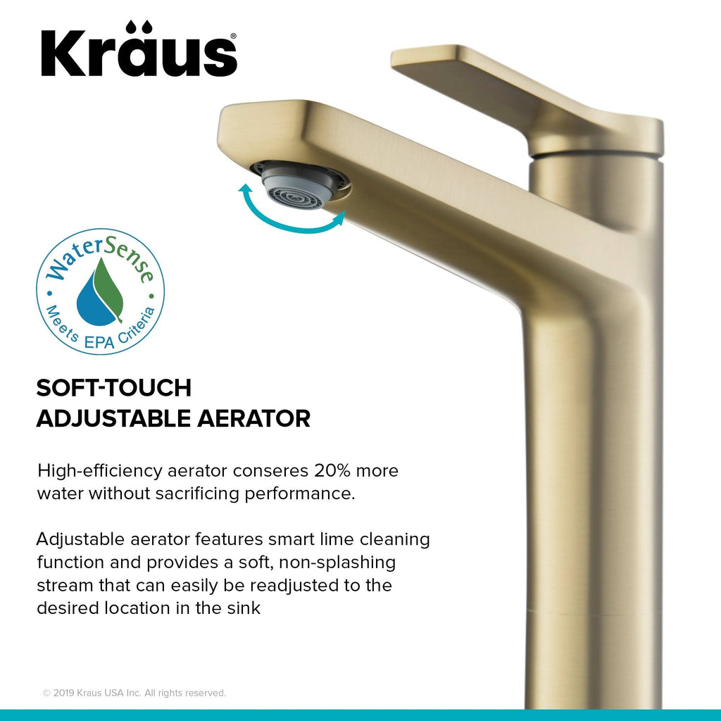 2-Pack Vessel Bathroom Faucet Spot Free Stainless Steel I3539