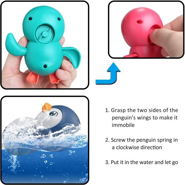 Clockwork Penguin Duck Bathtub Toys L7863