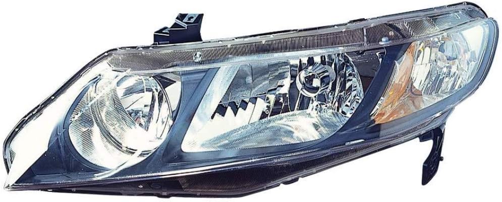 Passenger Side Headlight Unit for Honda Civic Sedan 2009 2010 2011 D648