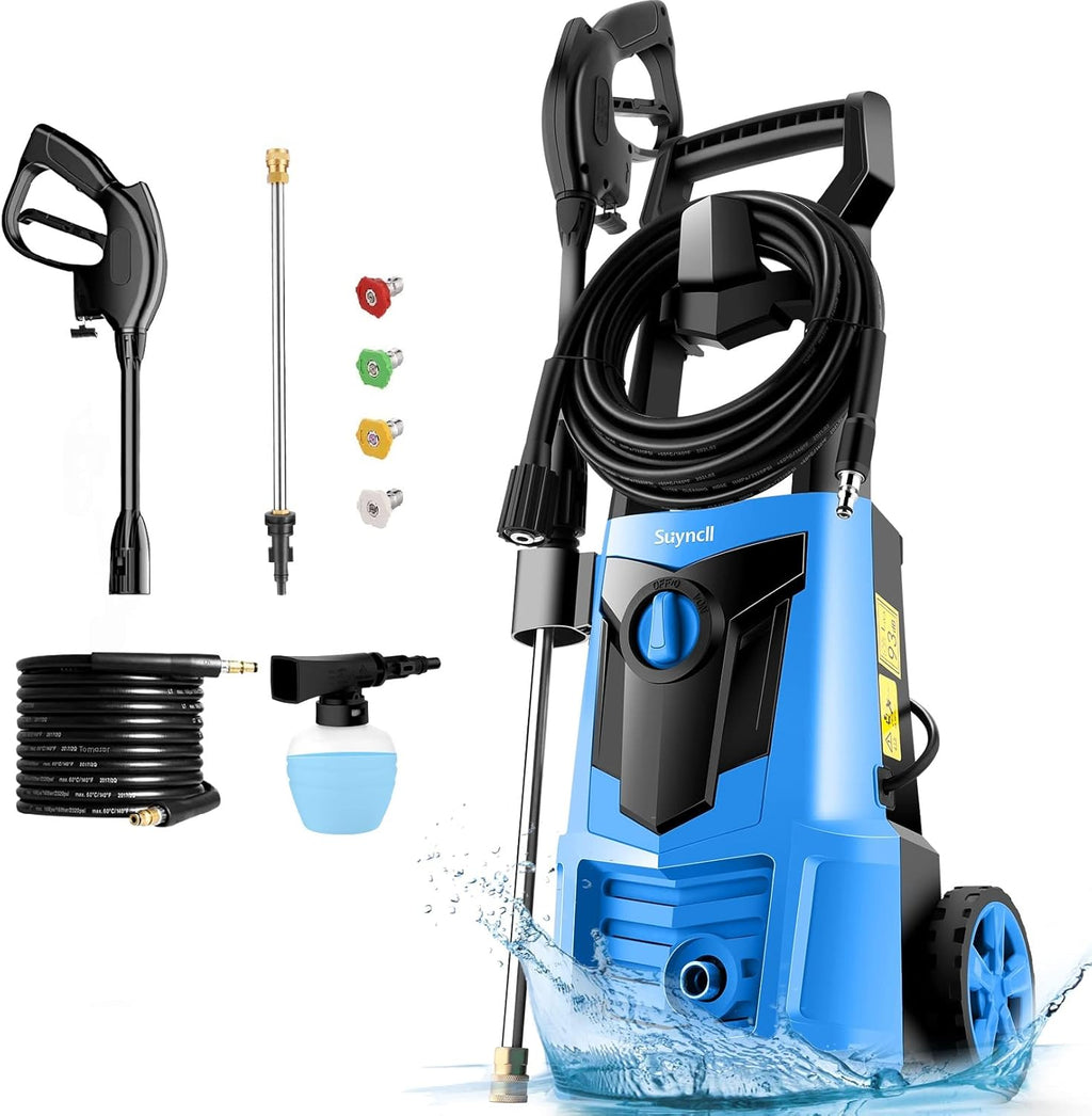 Green Electric Pressure Washer with 4 Nozzles S754489