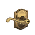 Antique Brass Keyed Entry Lever Lock X65322