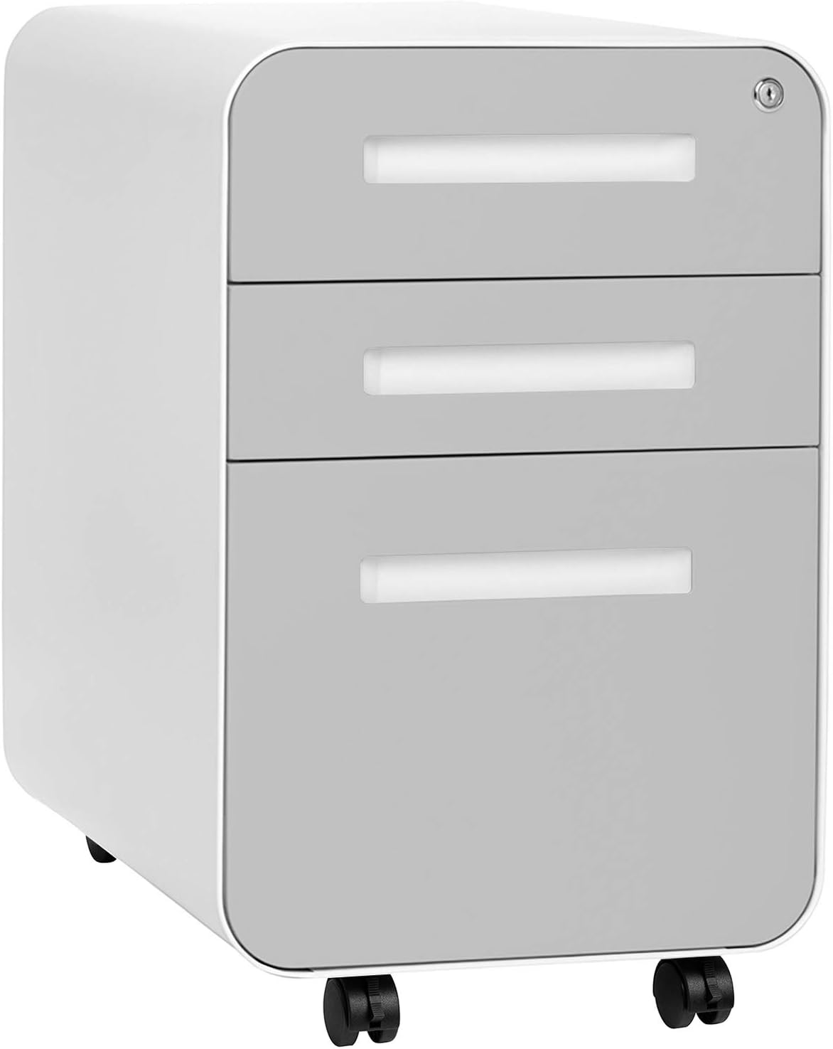 3-Drawer Mobile File Cabinet, Dark Grey A178