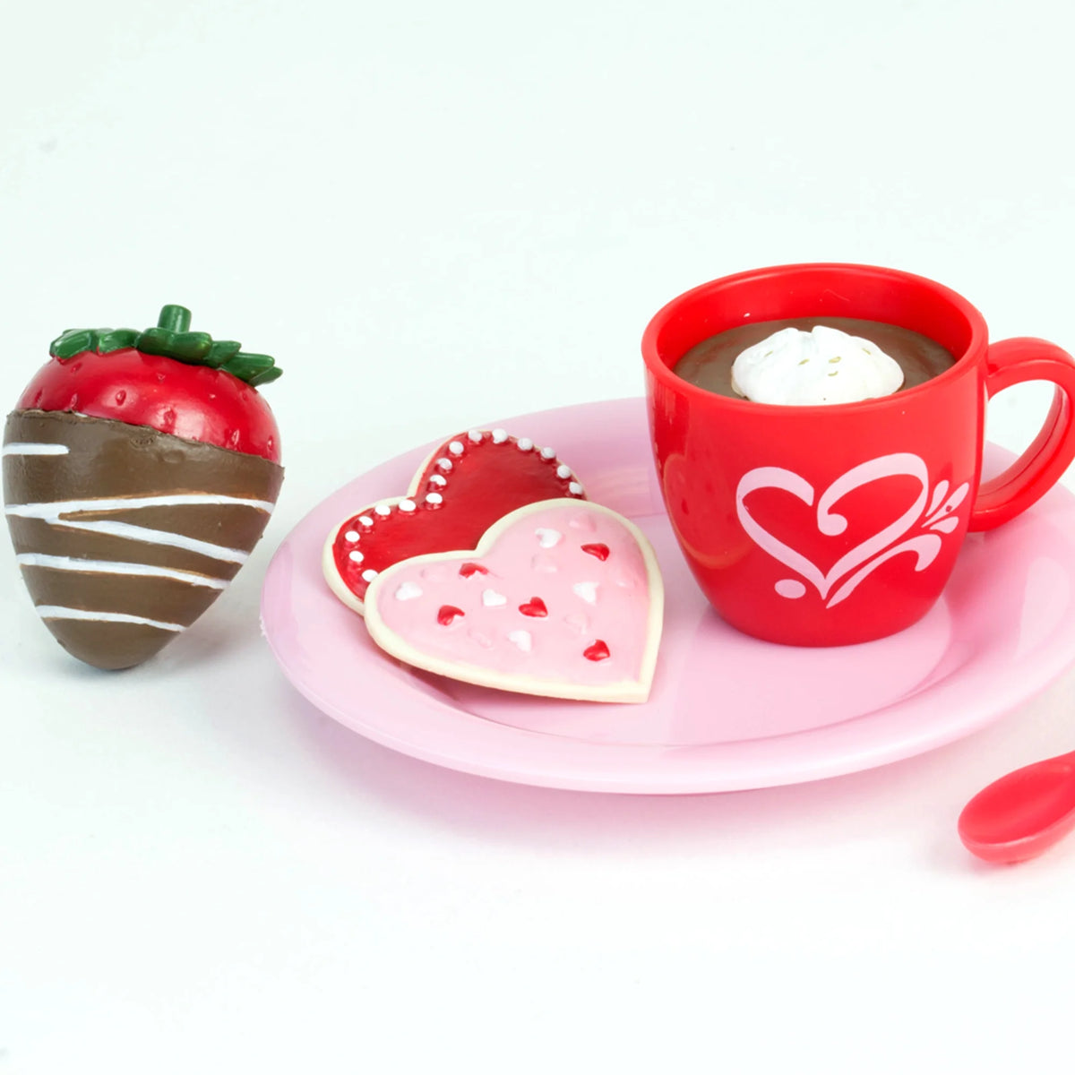 Red/Pink Dessert Set for 18 Inch Dolls H843