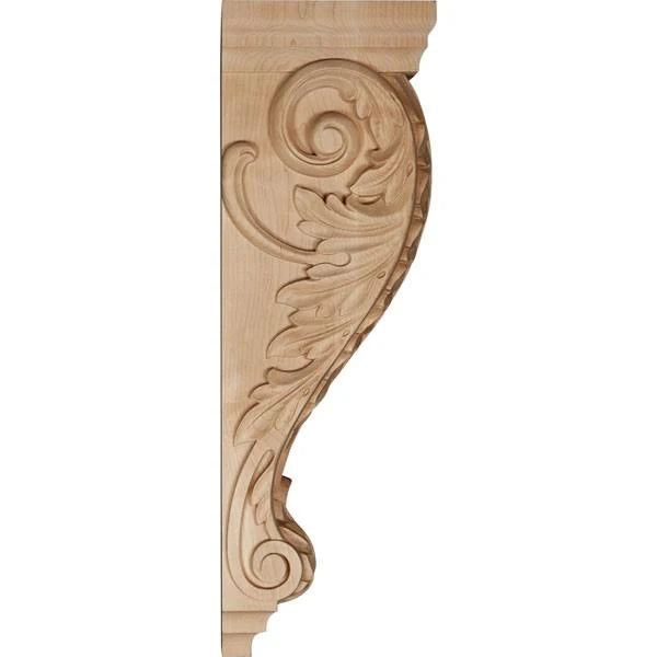 Medium Jumbo Acanthus Wood Corbel, Walnut I774977
