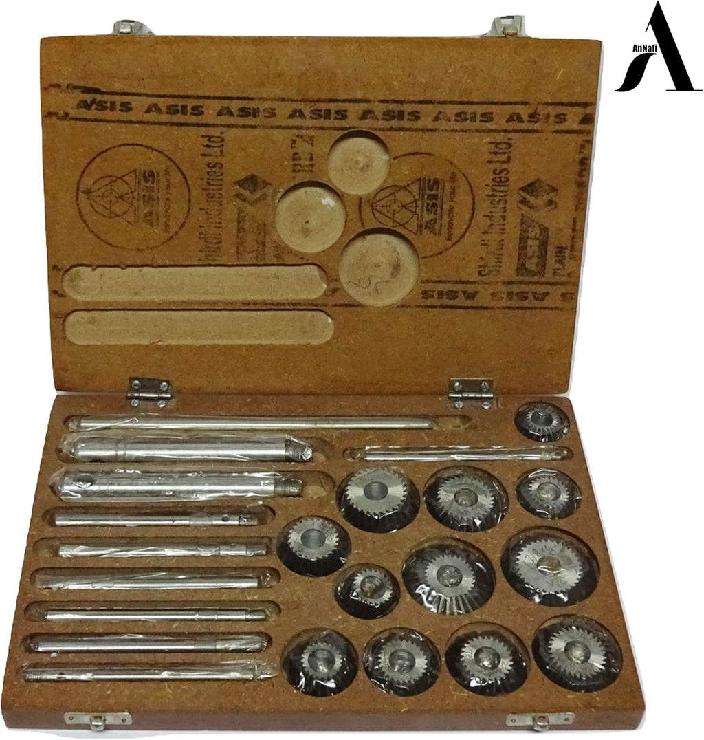 12 Pcs Valve Seat & Face Cutter Set in Wooden Case V395