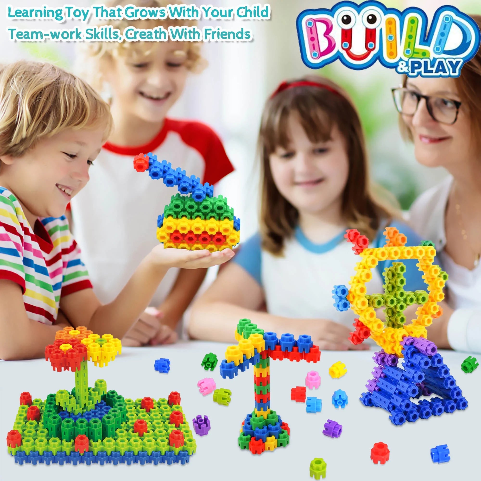 300 Pcs Interlocking Building Set P382876
