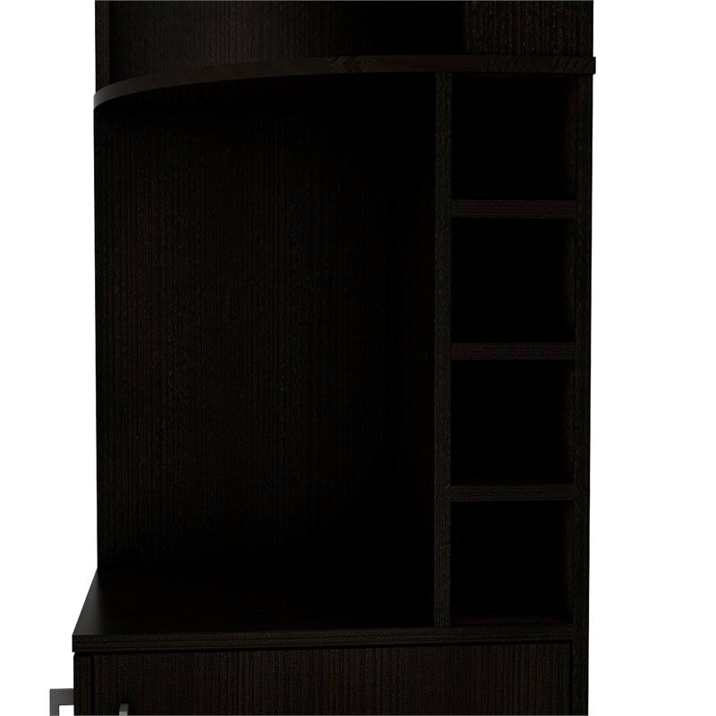 Black Corner Bar Cabinet Q45374