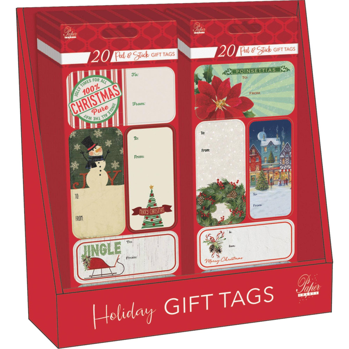 20ct Peel/Stick Tags V483