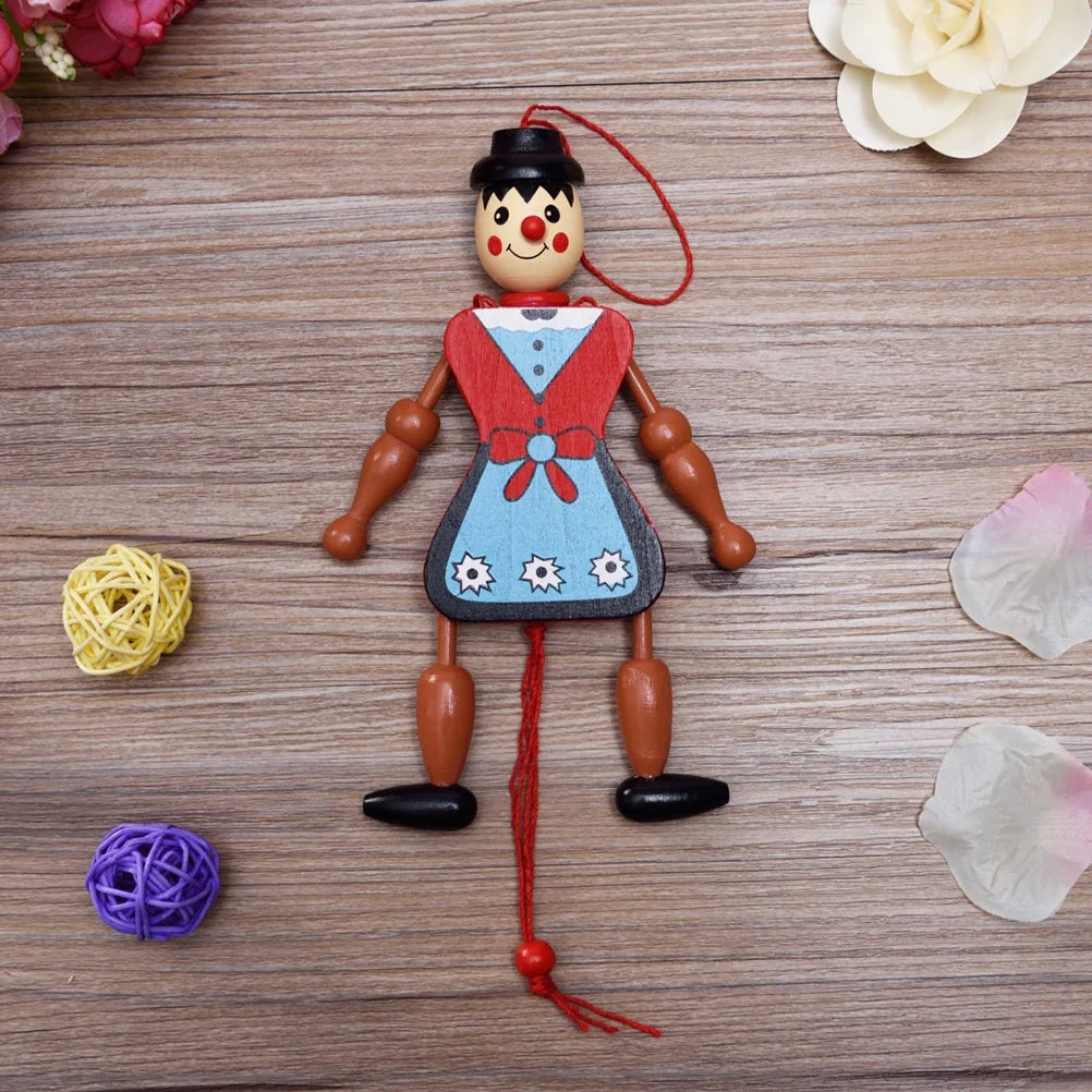 Wood Marionette Puppet Doll with Strings F5969