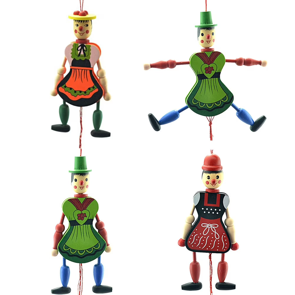 Wood Marionette Puppet Doll with Strings F5969