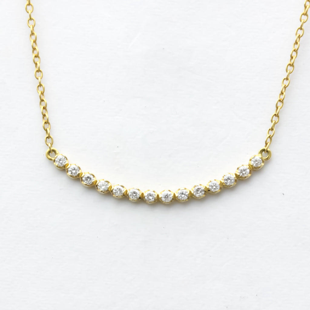 Yellow Gold Diamond Pendant Necklace T94234